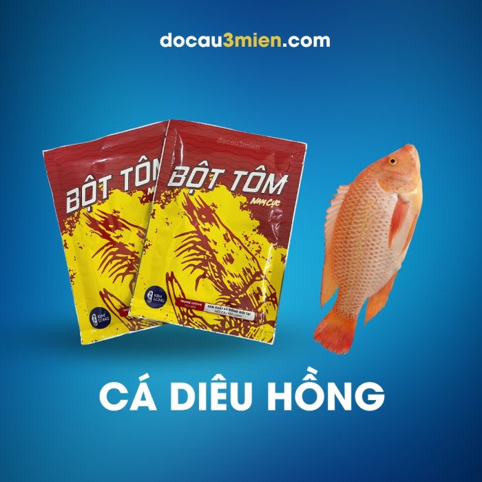 Bột Tôm Nam Cực Dùng Câu Cá Diêu Hồng