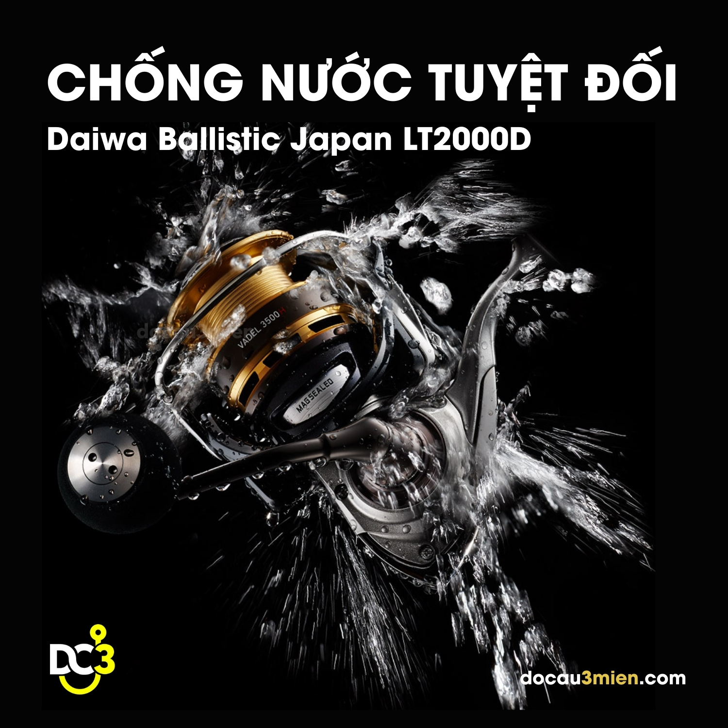 Khả Năng Chống Nước Tuyệt Đối Daiwa Ballistic Japan LT2000D