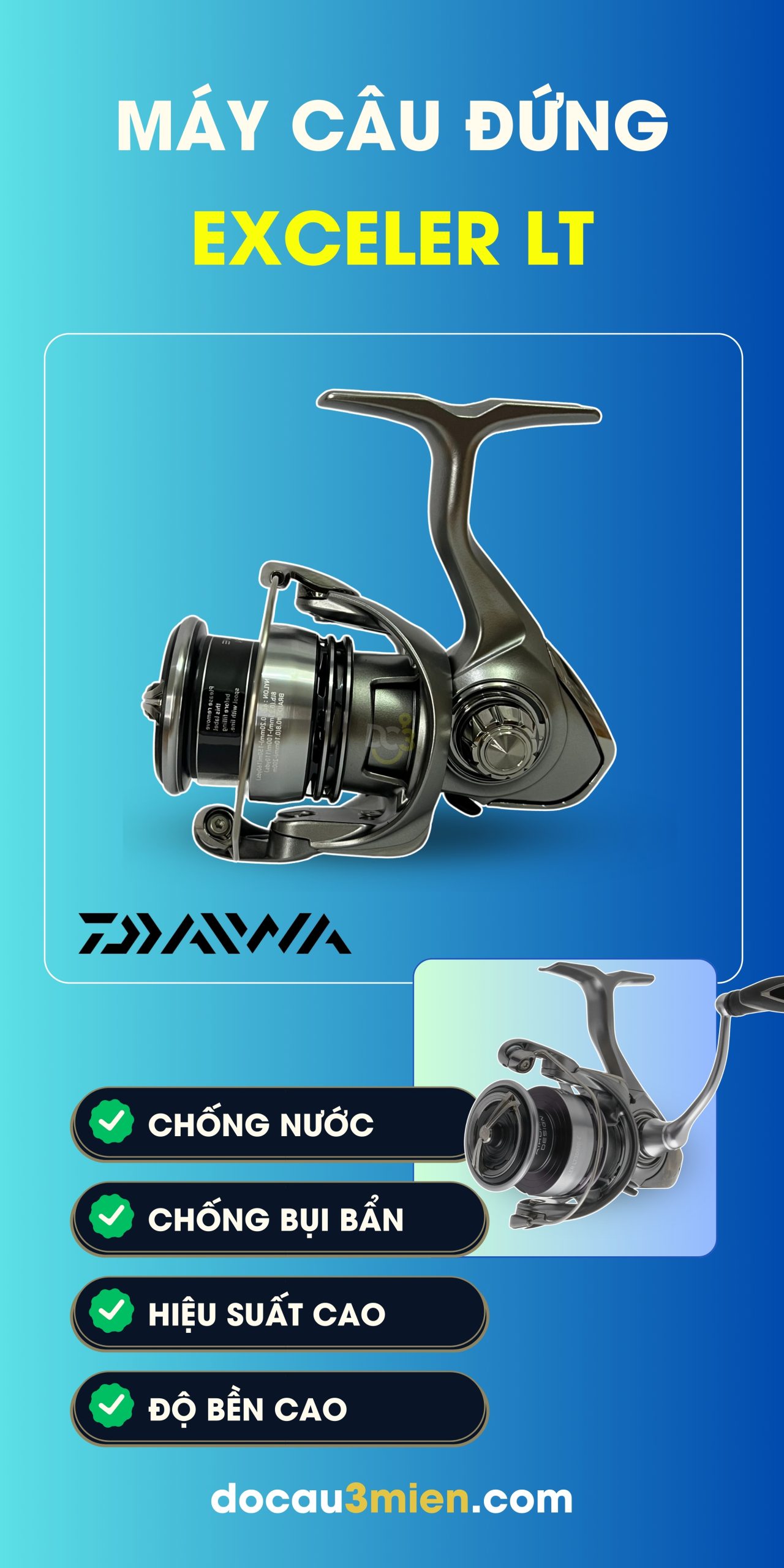 Công Dụng Máy Câu Đứng Daiwa Exceler LT