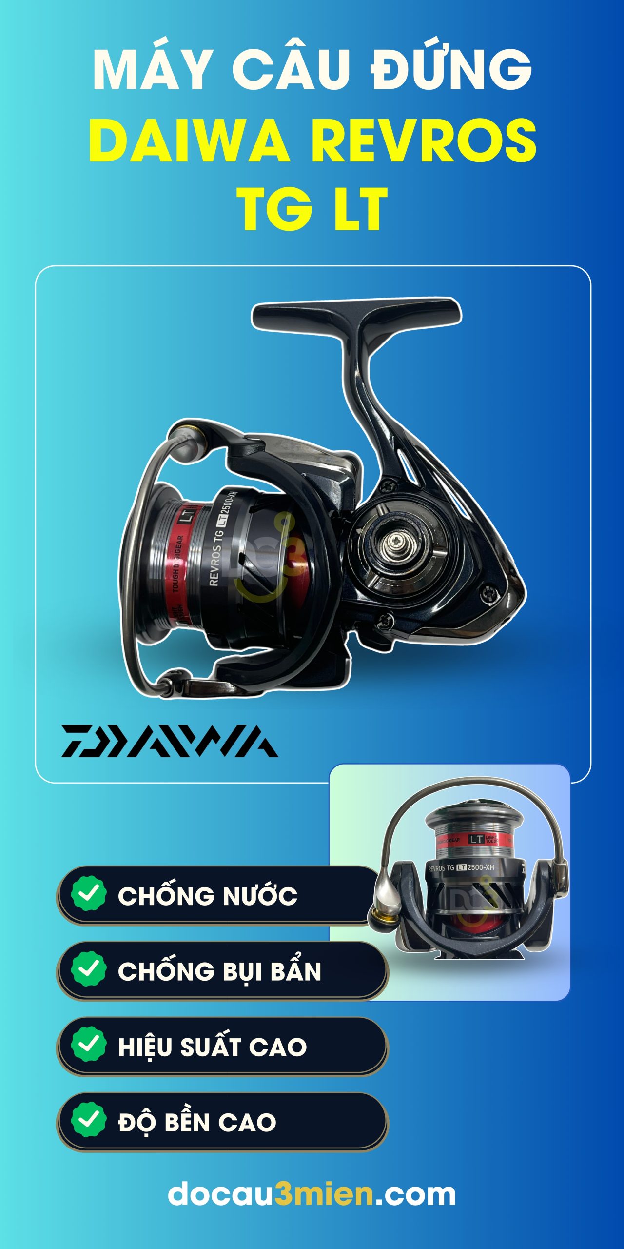 Công Dụng Máy Câu Đứng Daiwa Revros TG LT