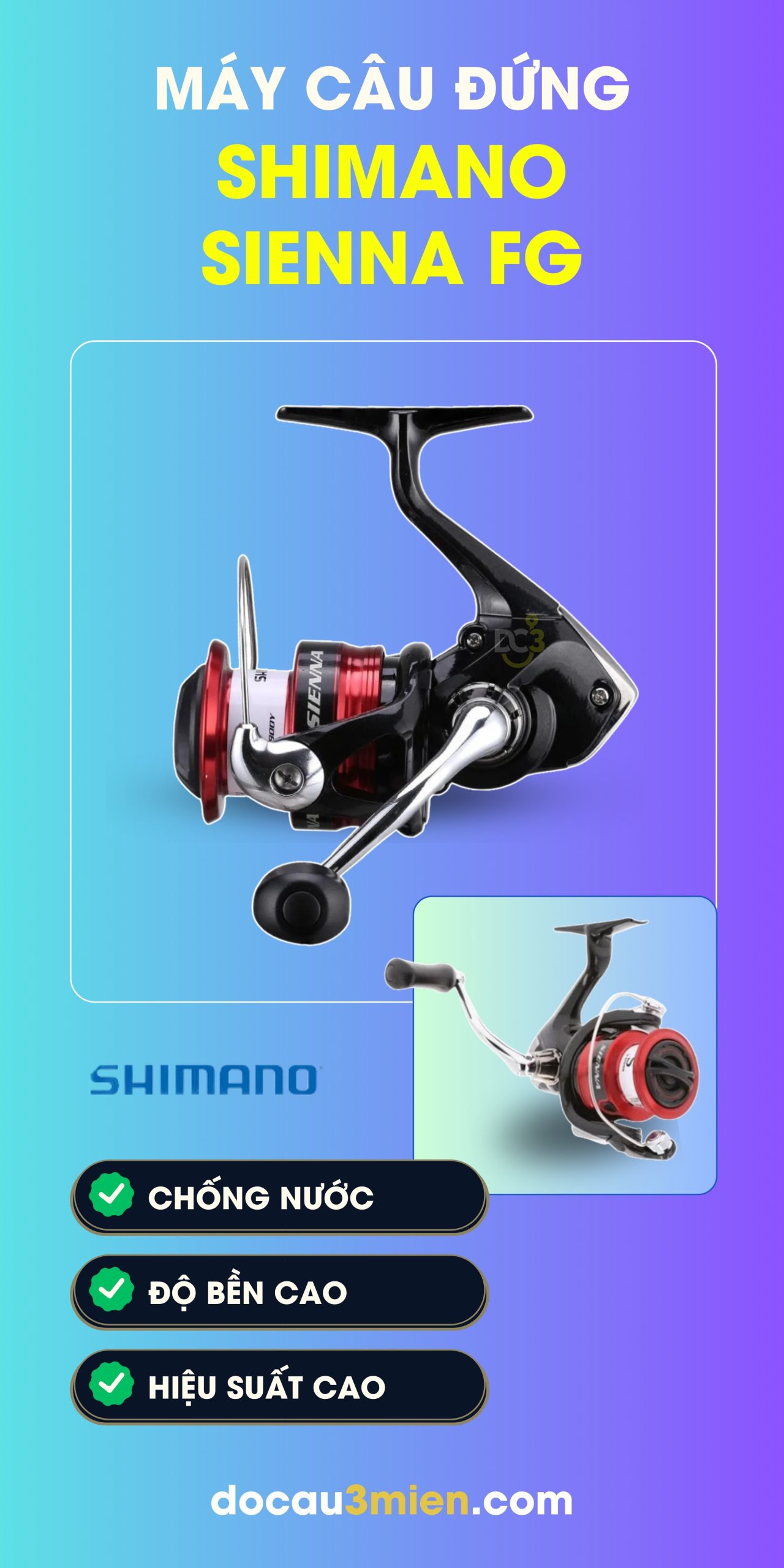 Công nghệ Máy Câu Đứng Shimano Sienna FG