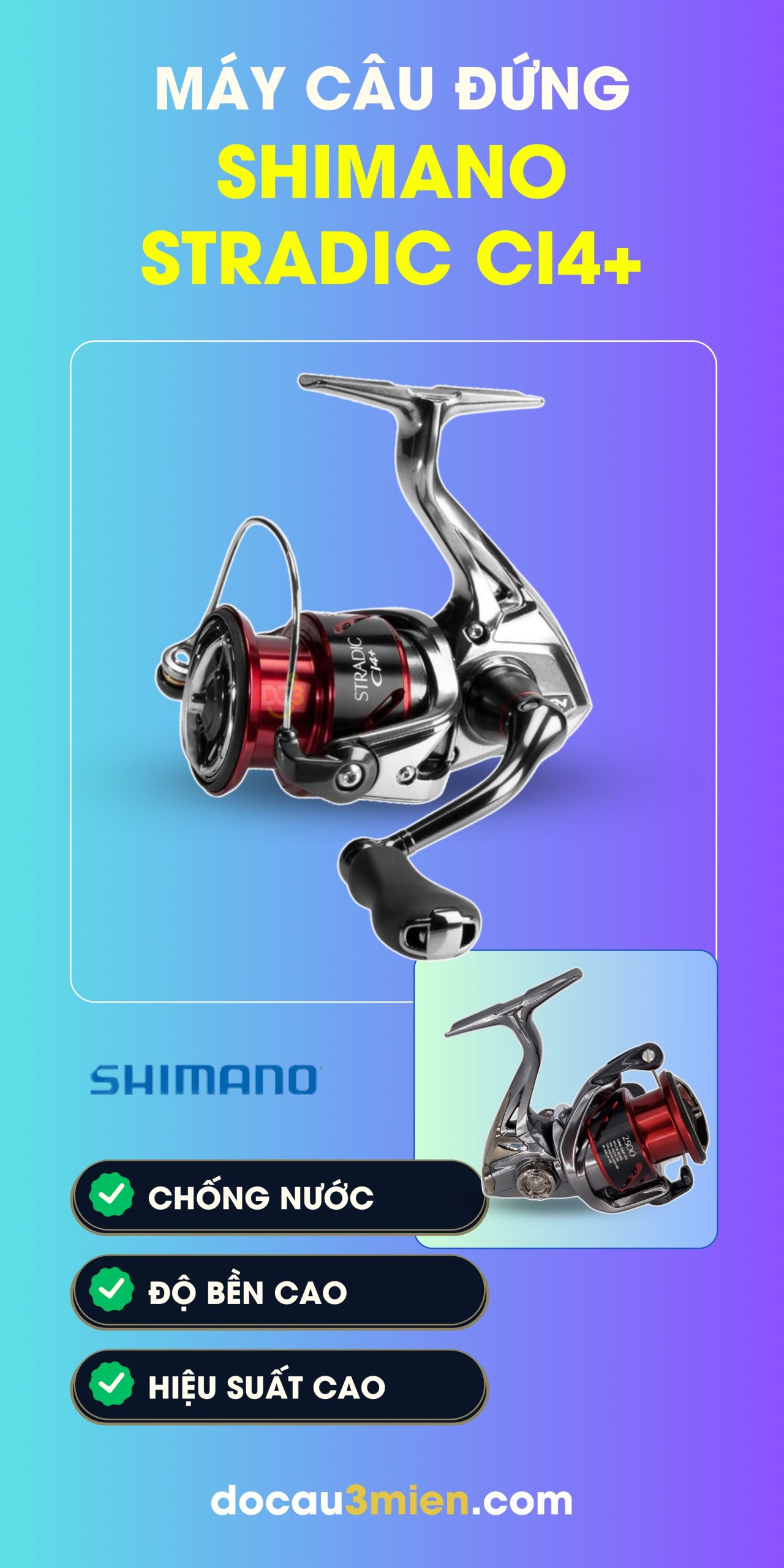Công Dụng Máy Câu Đứng Shimano Stradic CI4+