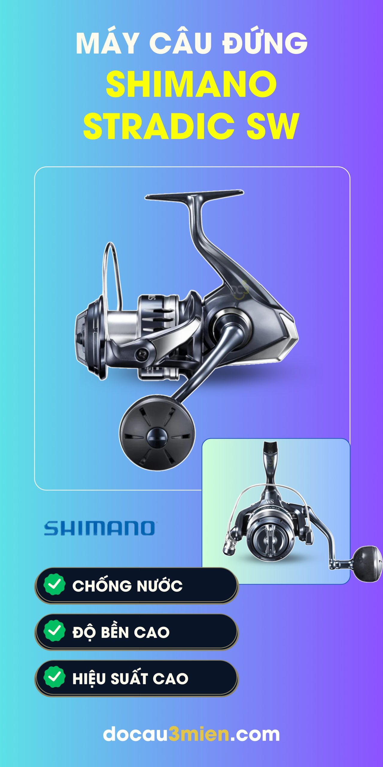 Công Dụng Máy Câu Đứng Shimano Stradic SW