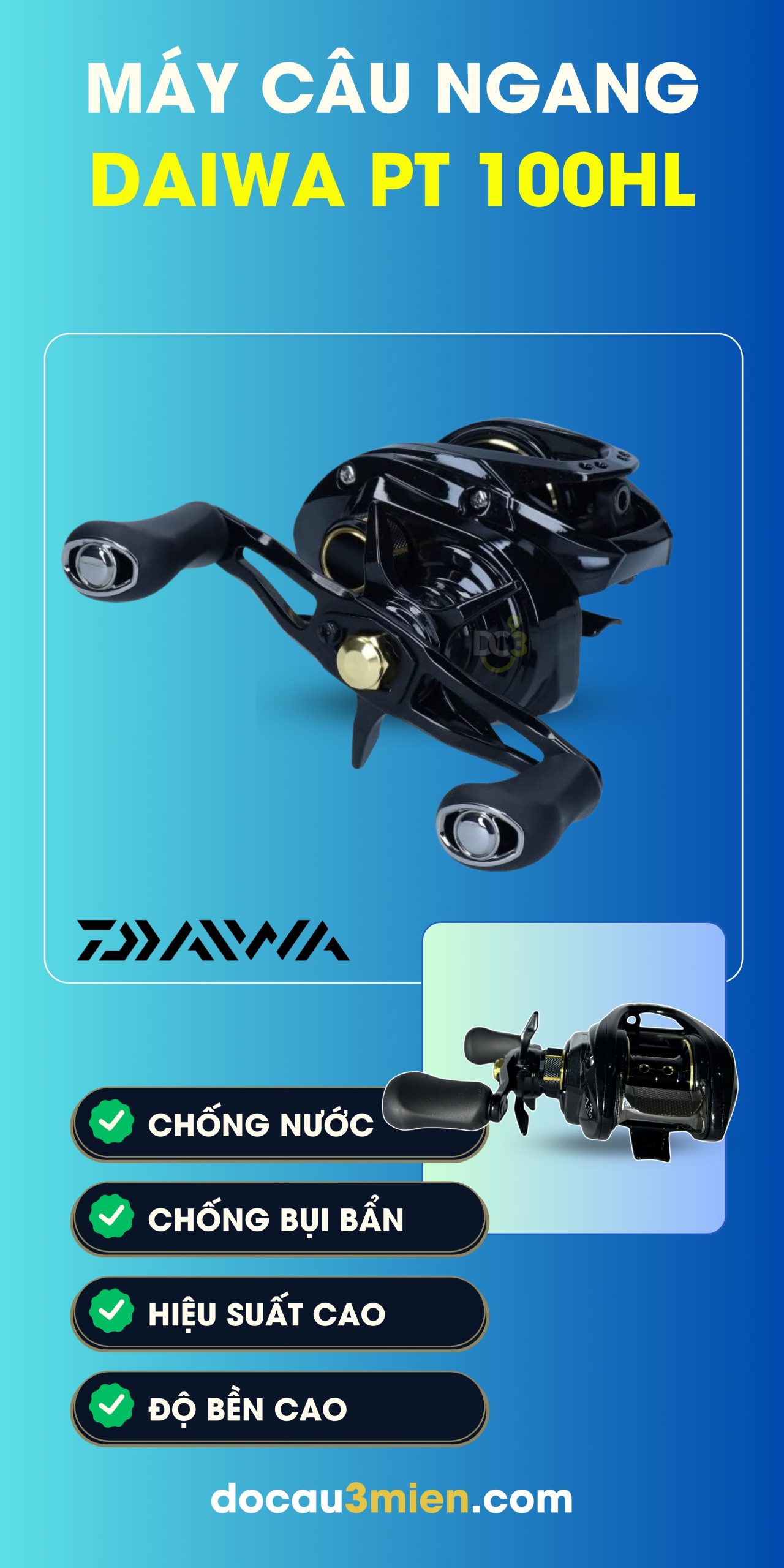 Công Dụng Máy Câu Ngang Daiwa PT 100HL