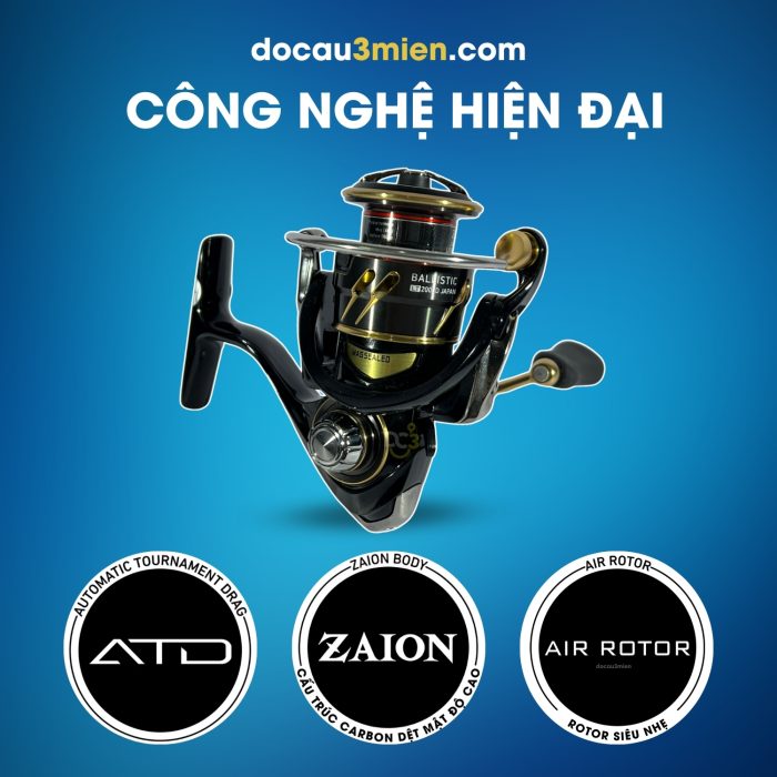 Công Nghệ Máy Câu Đứng Daiwa Ballistic Japan LT2000D