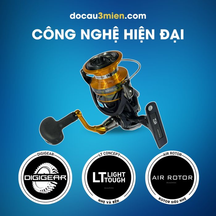 Công Nghệ Máy Câu Đứng Daiwa Revros LT