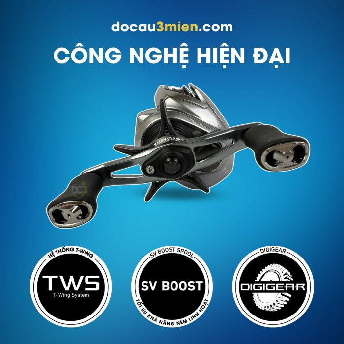Công Nghệ Máy Câu Ngang Daiwa Zillion SV TW