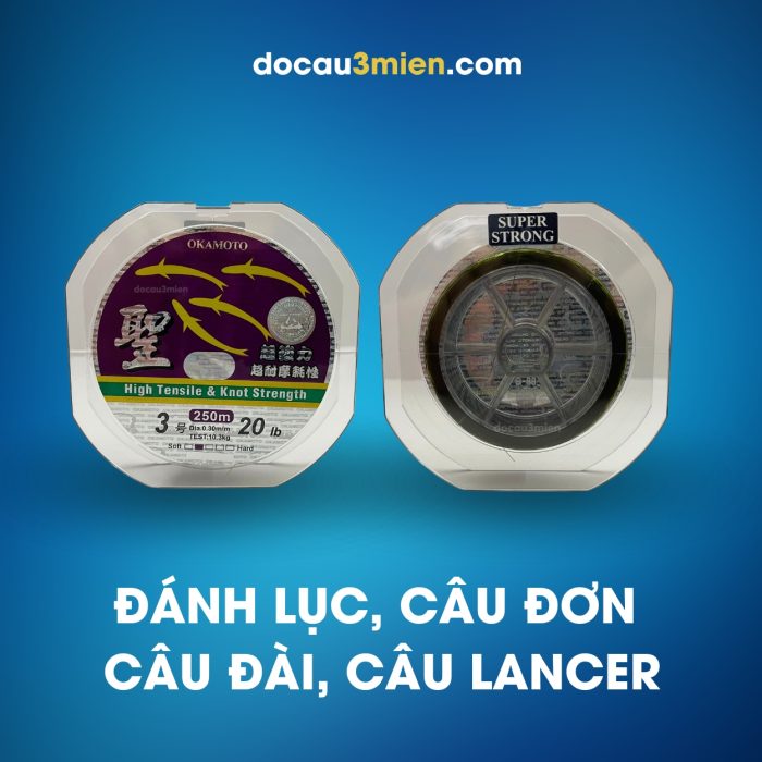 Dây Cước Câu Cá Okamoto 4 Con Cá Câu Lục, Câu Lancer