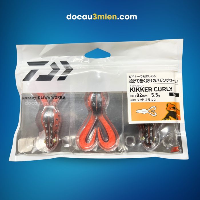 Daiwa Kikker Curly Bao Bì Mặt Trước