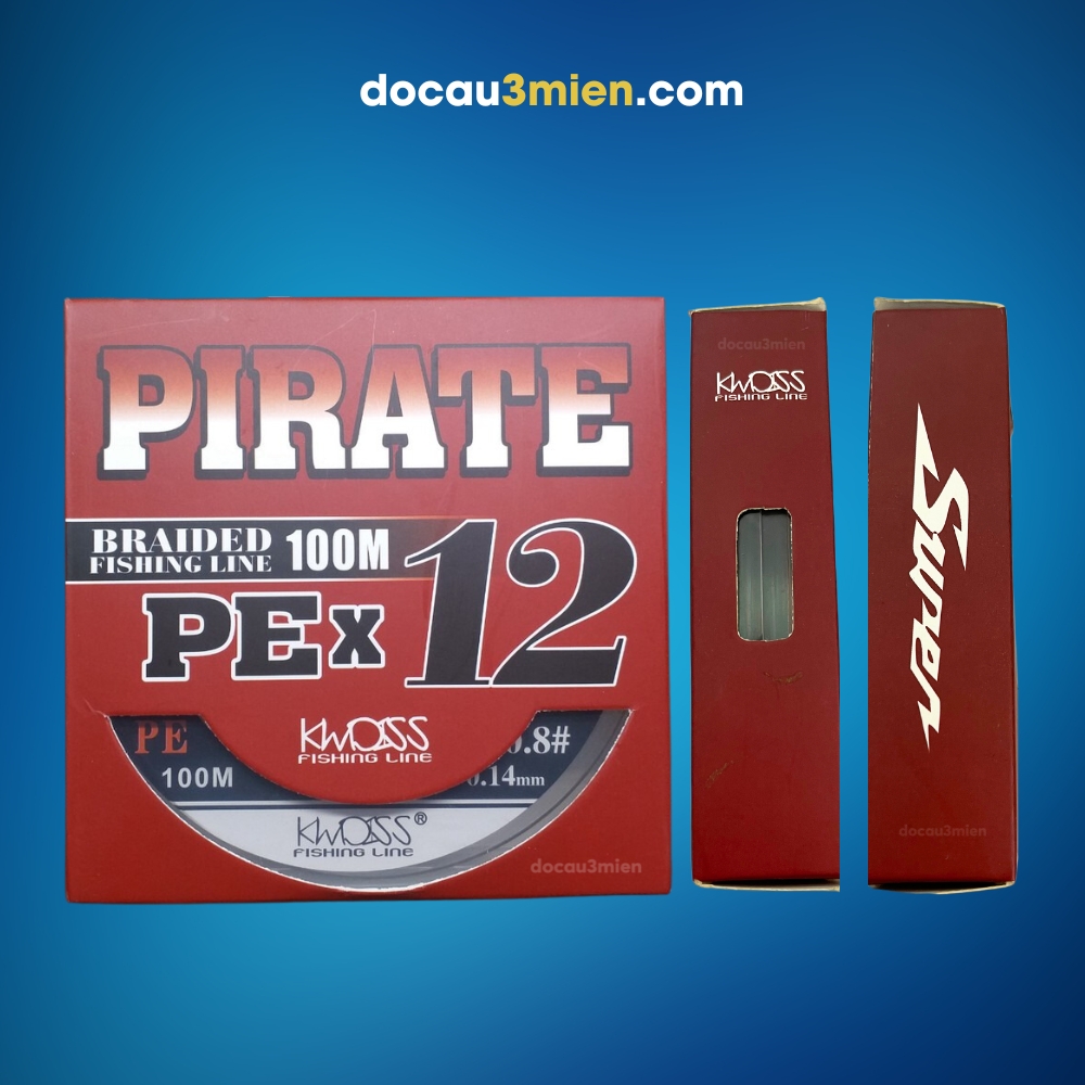 Hộp Dây Dù Câu Cá Pirate PE X12
