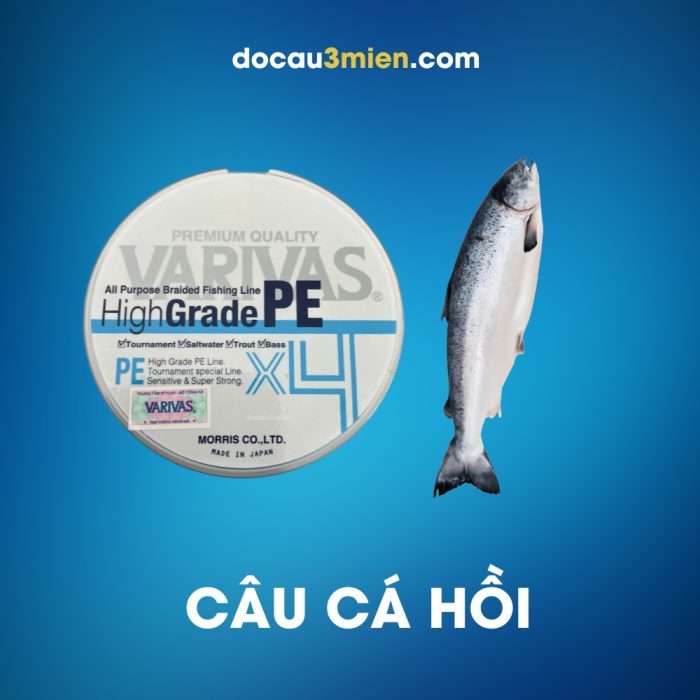 Dây Dù PE Varivas High Grade X4 Câu Cá Hồi