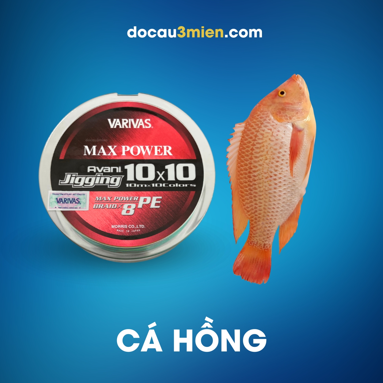 Dây Dù Câu Cá Varivas Avani Jigging 10×10 Dùng Câu Cá Hồng