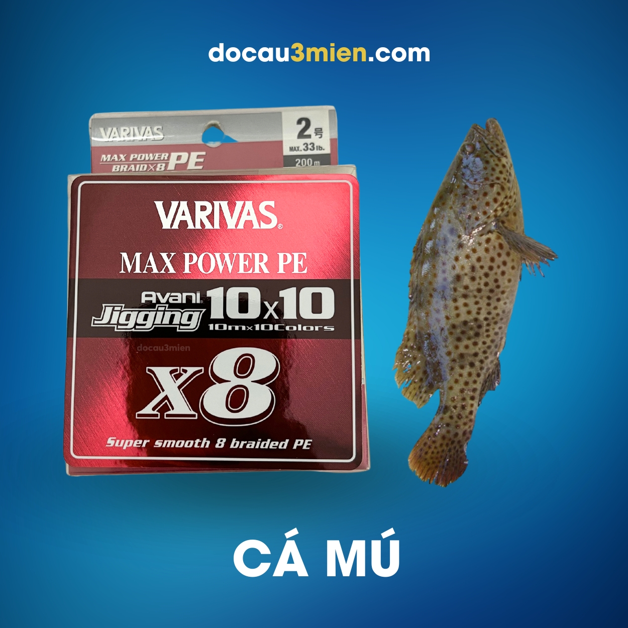 Dây Dù Câu Cá Varivas Avani Jigging 10×10 Dùng Câu Cá Mú