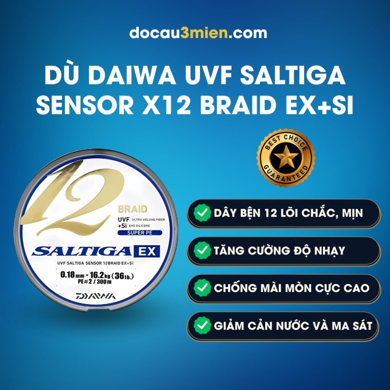 Đặc Trưng Dù Daiwa UVF Saltiga Sensor X12 Braid Ex+Si