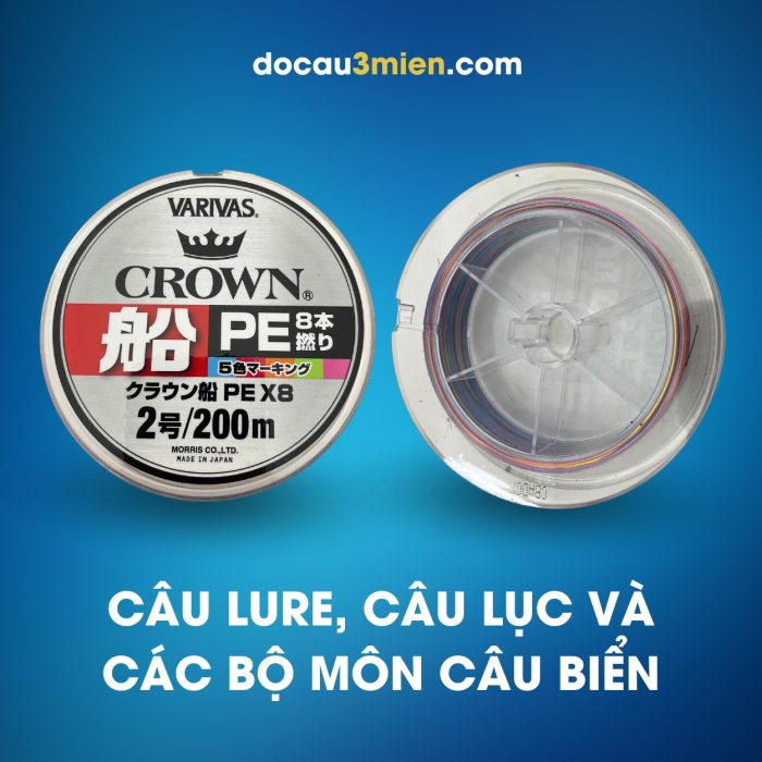 Dù Varivas Crown Fune PE X8 200m Dùng Câu Biển