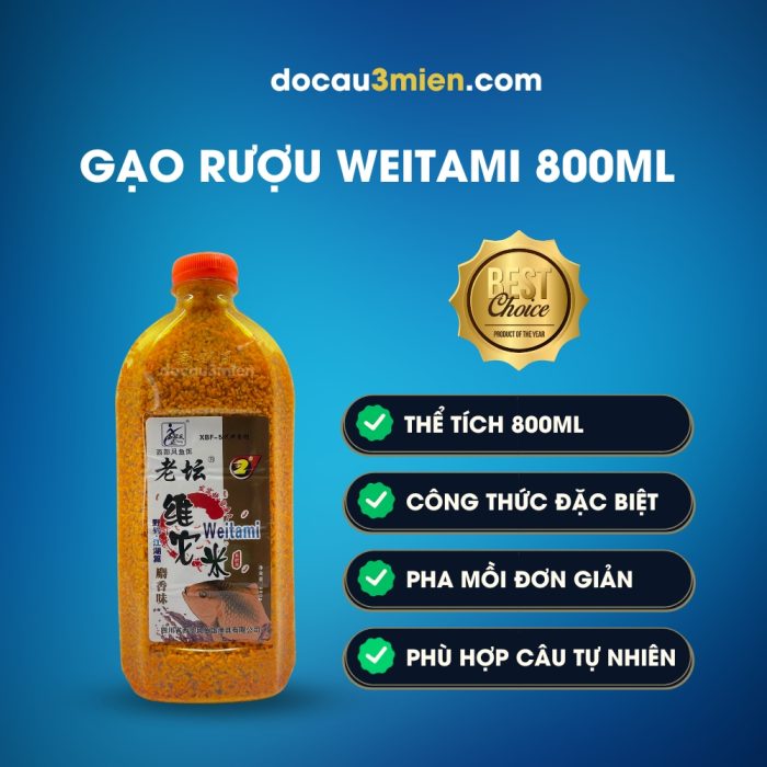 Đặc Trưng Gạo Rượu Weitami 800ml
