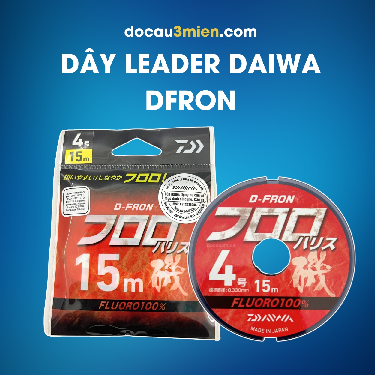 Line Dây Leader Câu Cá Daiwa Dfron Flourcarbon 15m