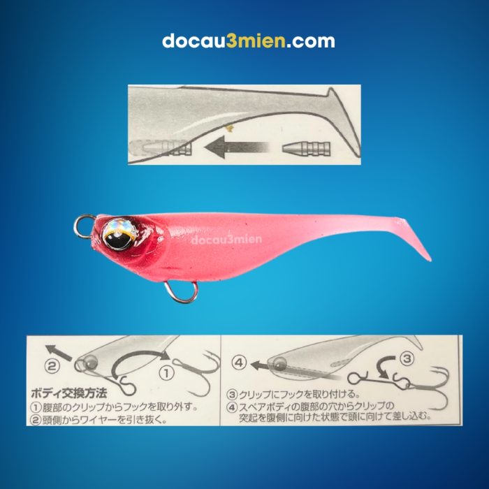 Mồi Daiwa Gekkabijin 42 Cách Móc