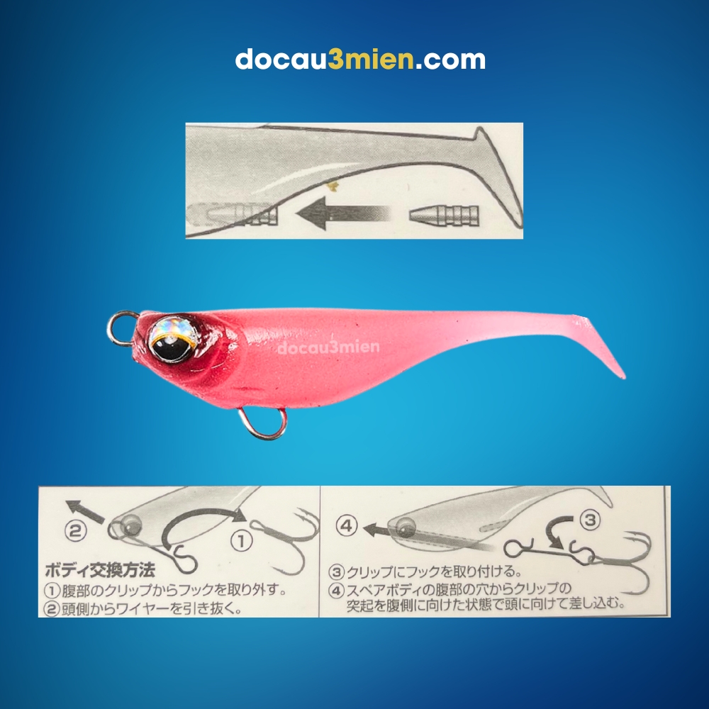 Mồi Daiwa Gekkabijin 42 Cách Móc
