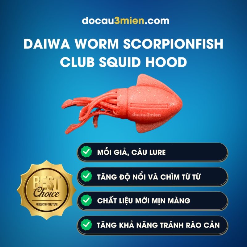 Đặc Trưng Mồi Giả Daiwa Con Mực