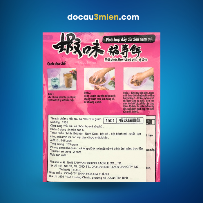 Hướng Dẫn Sử Dụng Mồi Câu Phúc Thọ Vị Tôm