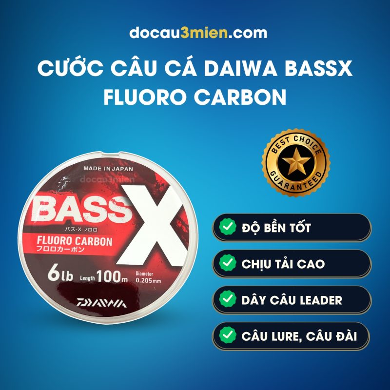 Ứng Dụng Dây Cước Câu Cá Daiwa BassX Fluoro Carbon