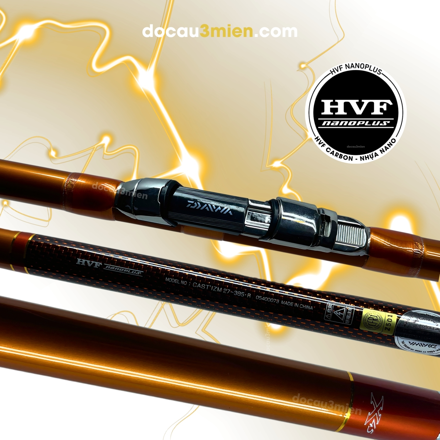 Cần Câu Lục Daiwa CAST’IZM 3 Khúc Chịu Tải Cao