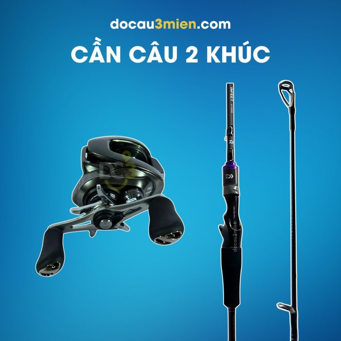 Cần Câu Daiwa Infeet 2 Khúc Kết Hợp Máy Ngang