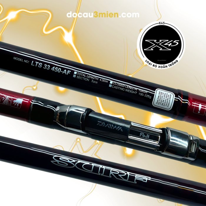 Cần Câu Lục Daiwa Liberty Surf 3 Khúc Chịu Tải Cao