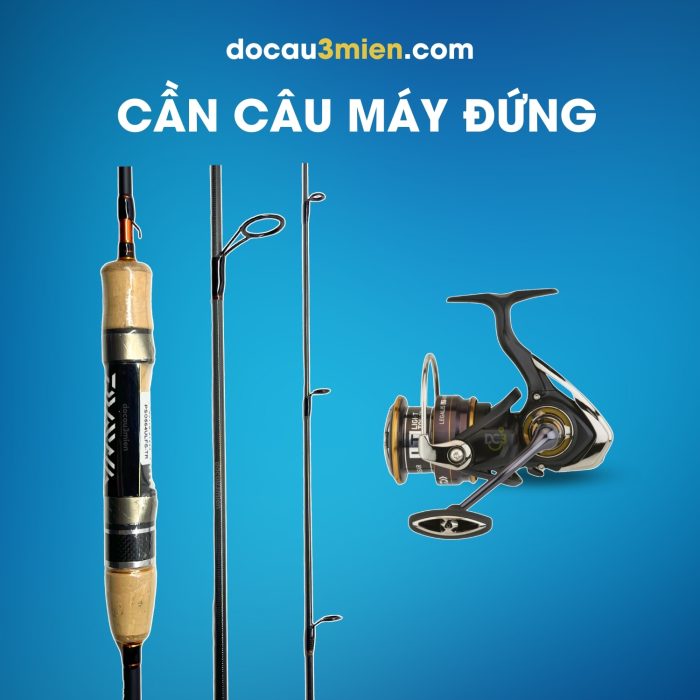 Cần Câu Lure Daiwa Presso 4 Khúc PSO 564ULFS TR Kết Hợp Máy Đứng