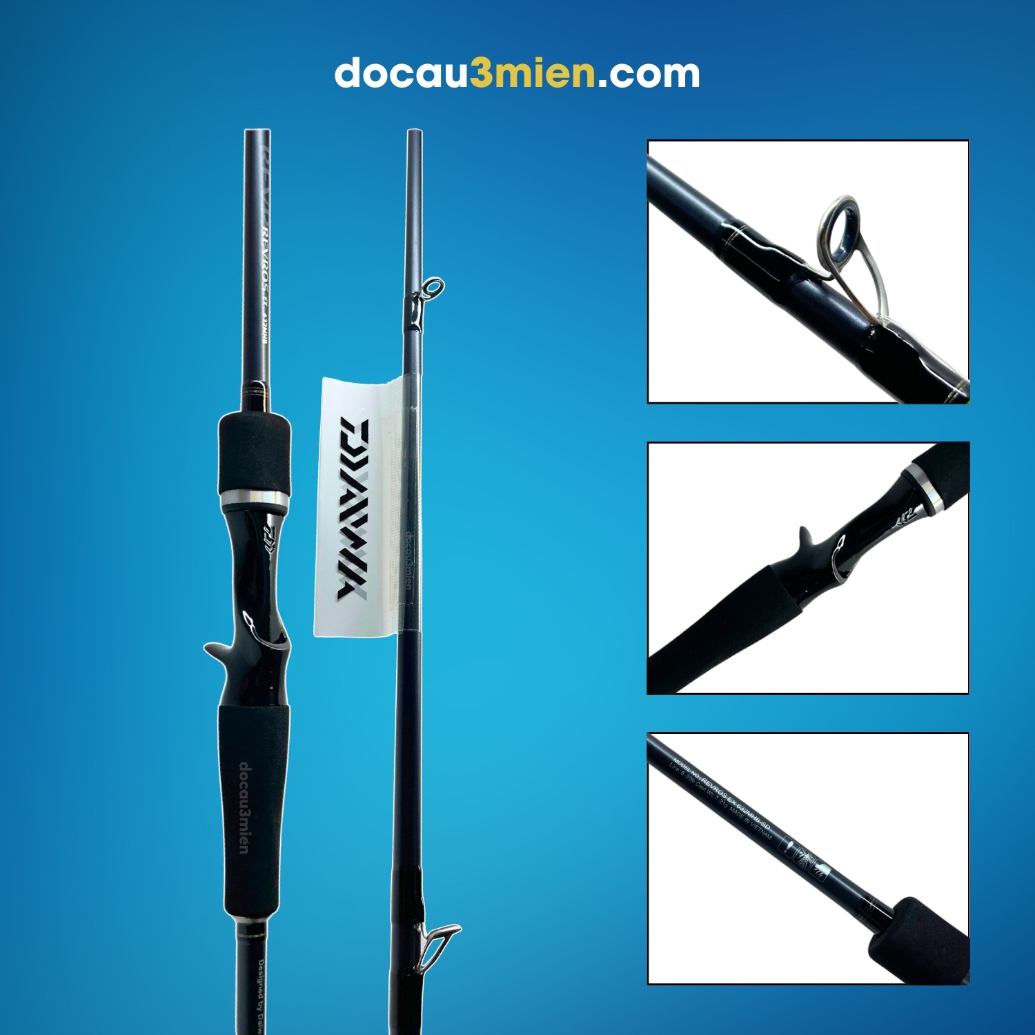 Cần Câu Lure Daiwa Revros EX 2022 2 Khúc Chi Tiết
