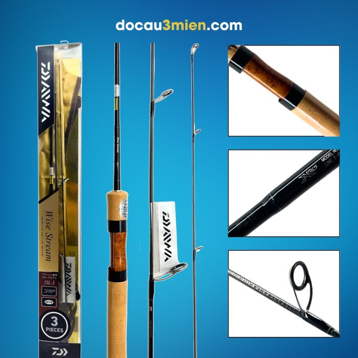 Cần Câu Lure Daiwa Wise Stream 3 Khúc Chi Tiết