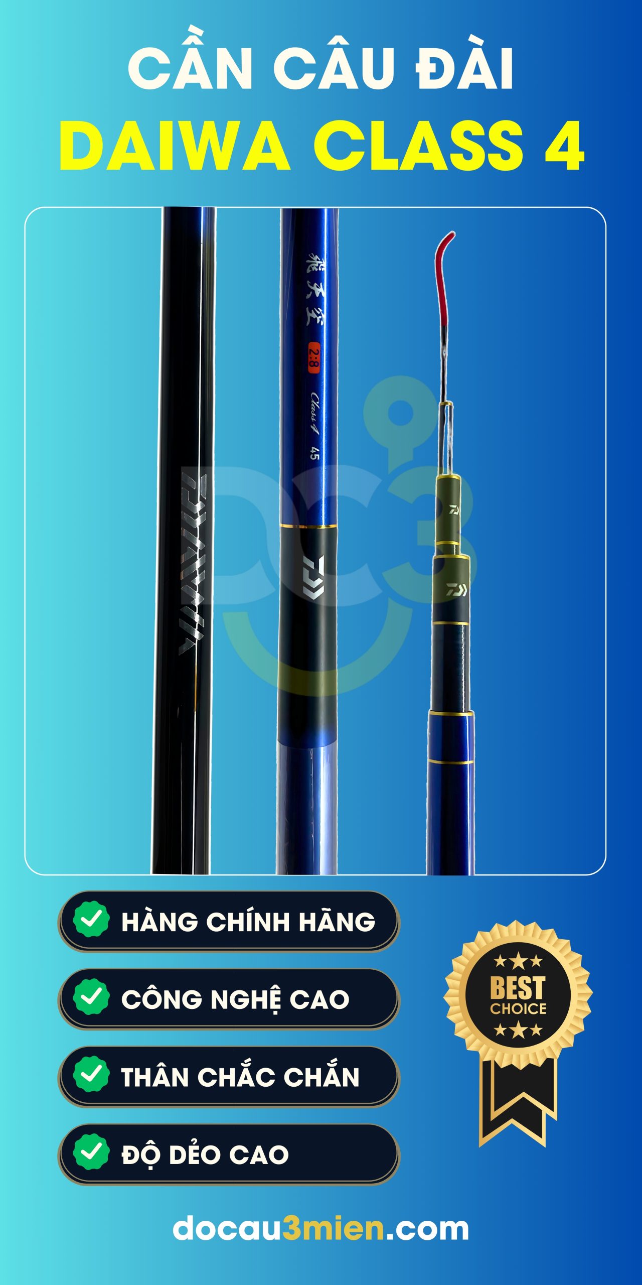 Công Dụng Cần Câu Đài Daiwa Class 4