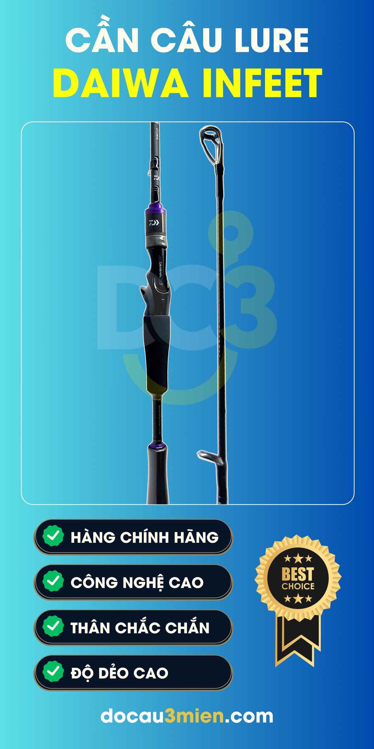 Công Dụng Cần Câu Daiwa Infeet 2 Khúc