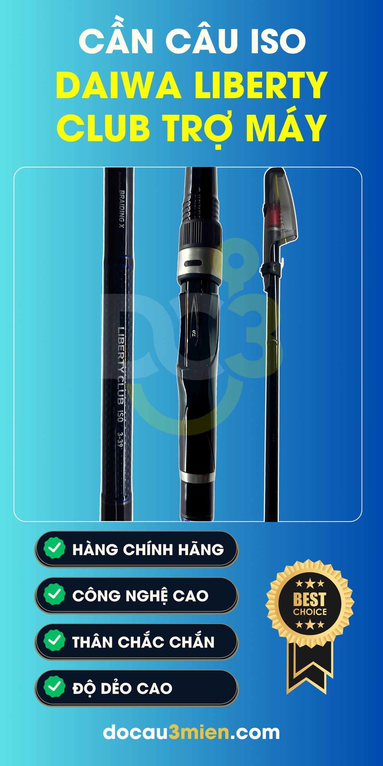 Công Dụng Cần Câu Daiwa Liberty Club Iso Trợ Máy