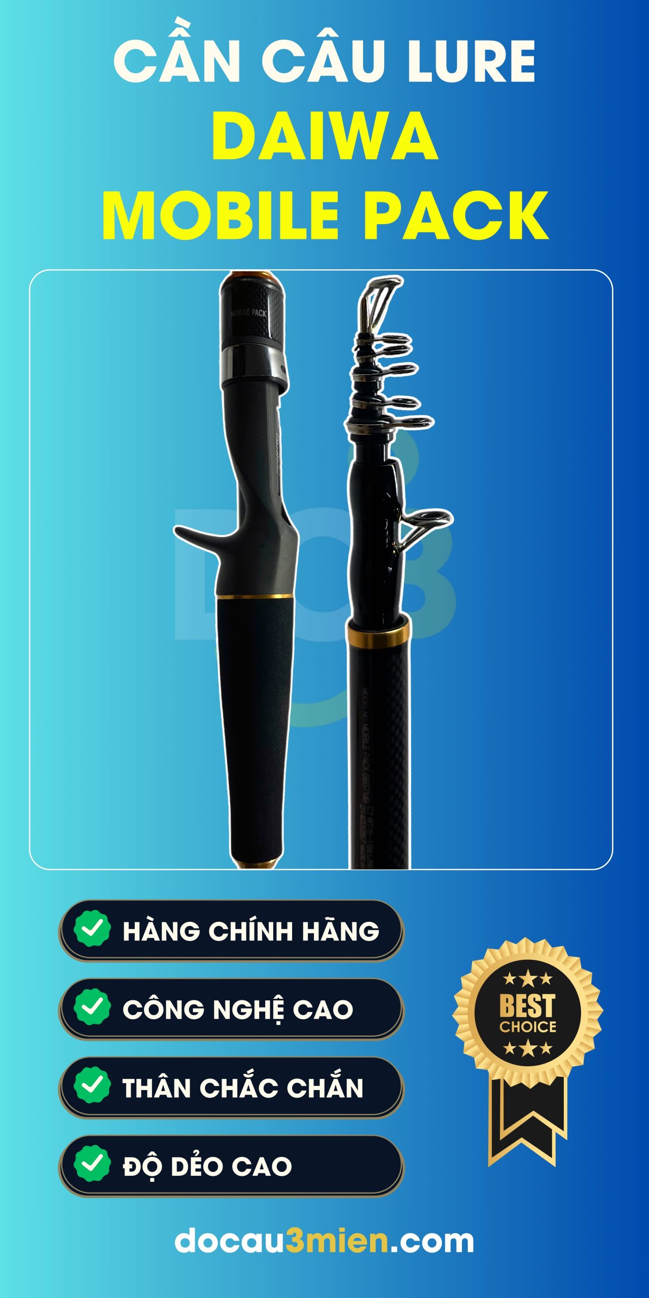 Công Dụng Cần Lure Rút Gọn Daiwa Mobile Pack