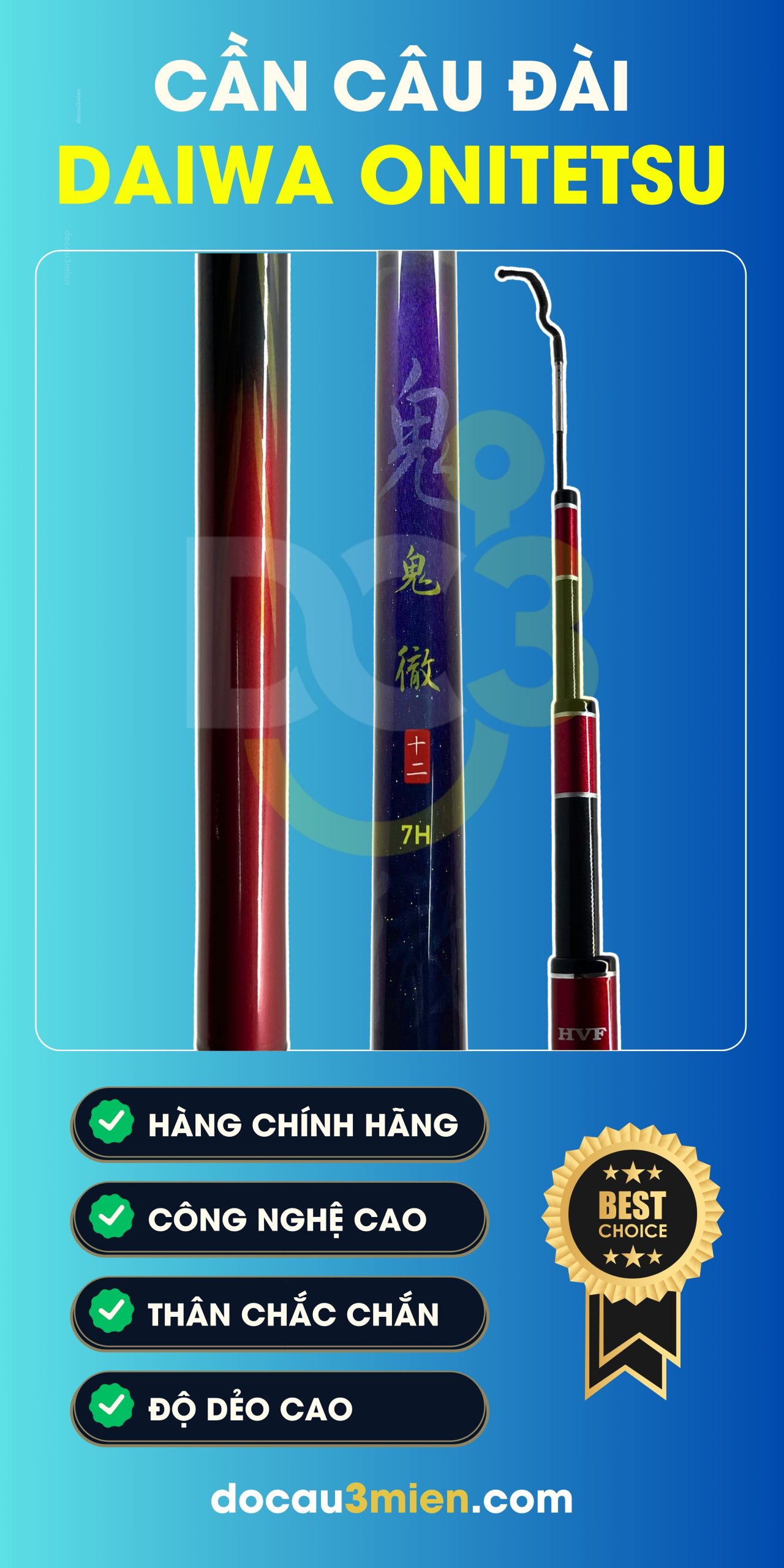Công Dụng Cần Câu Daiwa Onitetsu - Triệt Quỷ