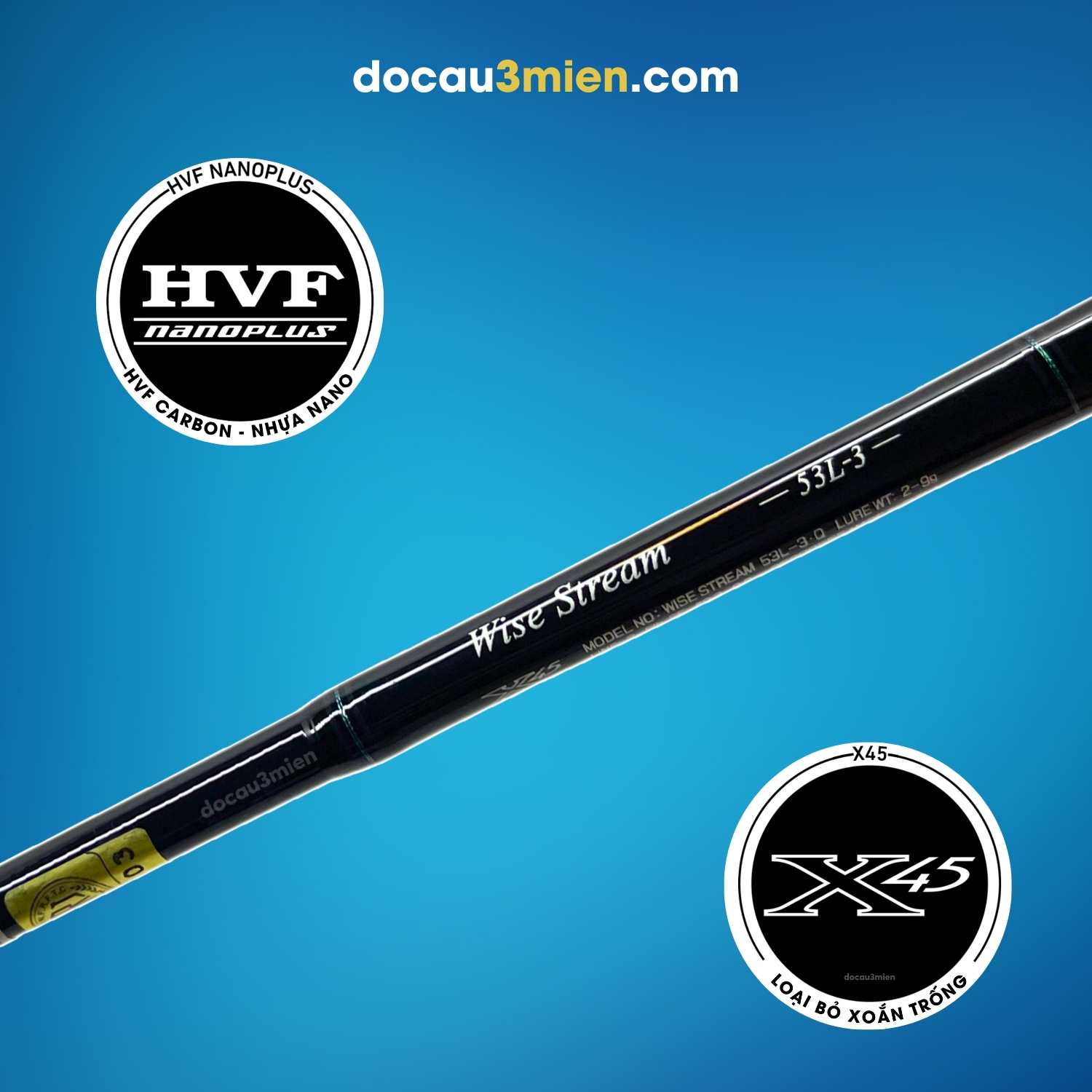 Công Nghệ Cần Câu Lure Daiwa Wise Stream 2022 3 Khúc
