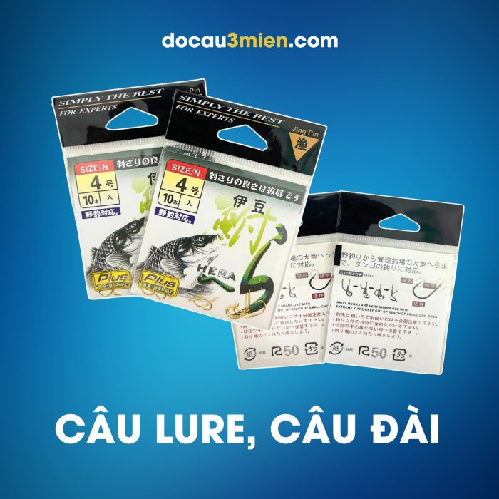 Lưỡi Câu Jingpin Hera Dùng Câu Lure và Câu Đài