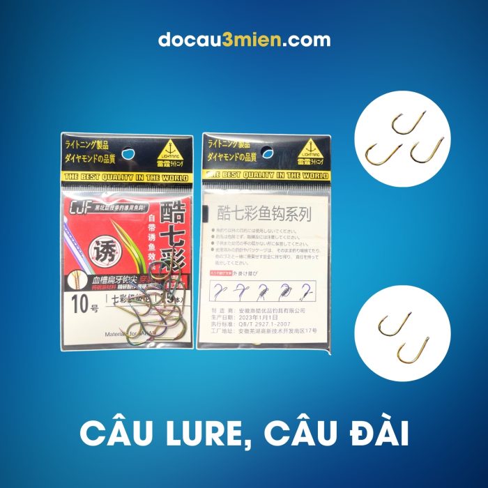 Lưỡi Câu Lightning CJF Dùng Câu Lure và Câu Đài