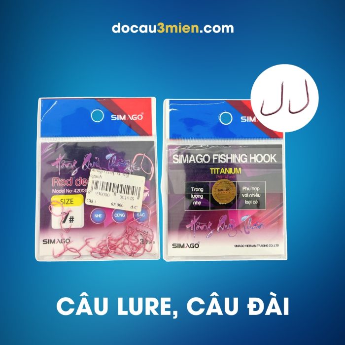 Lưỡi Câu Simago Dùng Câu Lure và Câu Đài