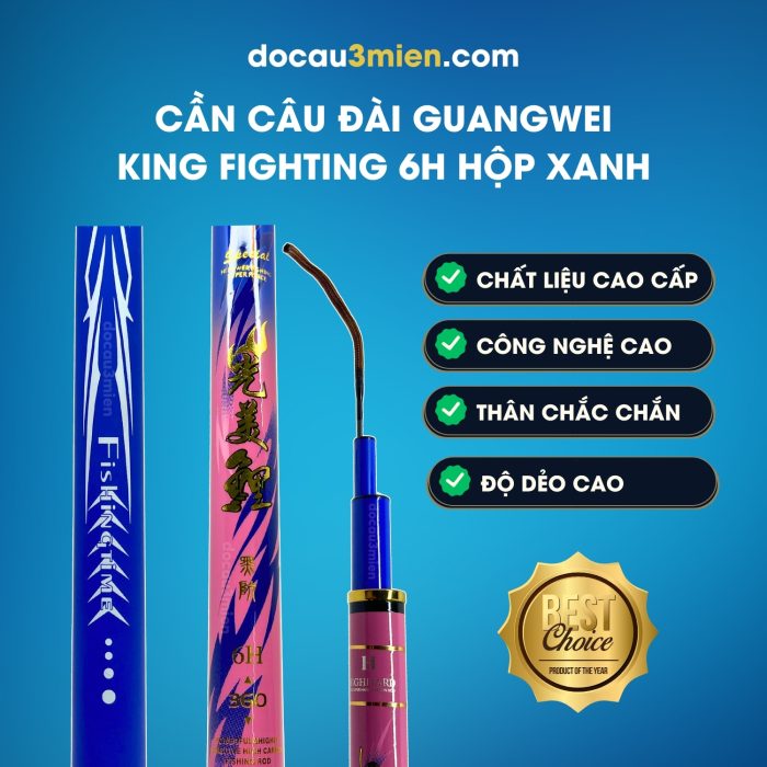 Ứng Dụng Cần Câu Đài GuangWei King Fighting 6H Hộp Xanh