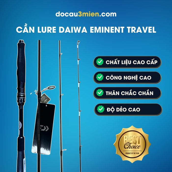 Ứng Dụng Cần Câu Lure Daiwa Eminent Travel 2023 4 Khúc