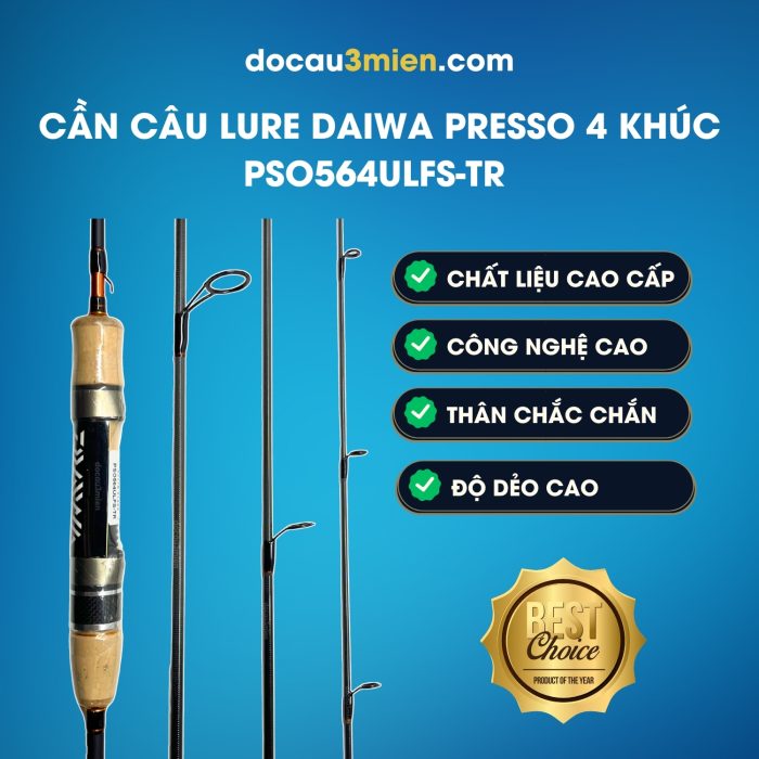 Ứng Dụng Cần Câu Lure Daiwa Presso 4 Khúc