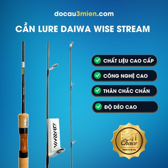 Ứng Dụng Cần Câu Lure Daiwa Wise Stream 2022 3 Khúc