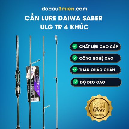 Ứng Dụng Cần Lure Daiwa Saber ULG TR 4 Khúc
