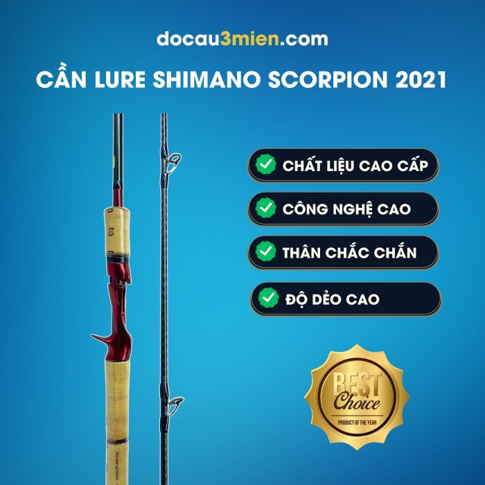 Ứng Dụng Cần Lure Máy Ngang Shimano Scorpion 2021