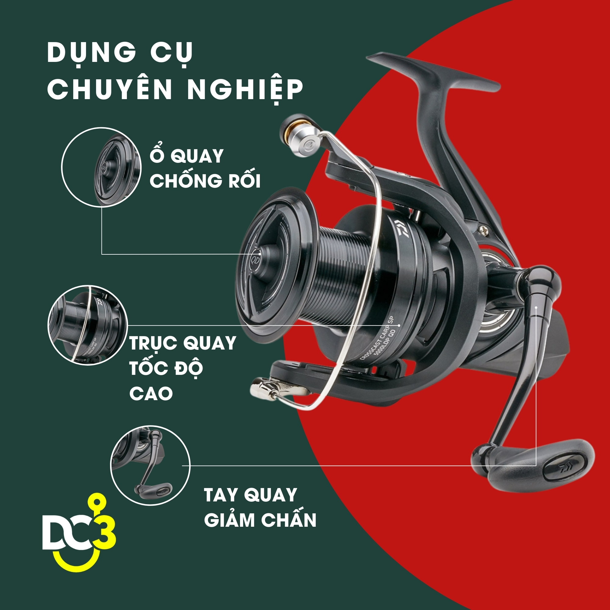 Cần thủ luôn chọn dụng cụ câu chuyên nghiệp cho mình