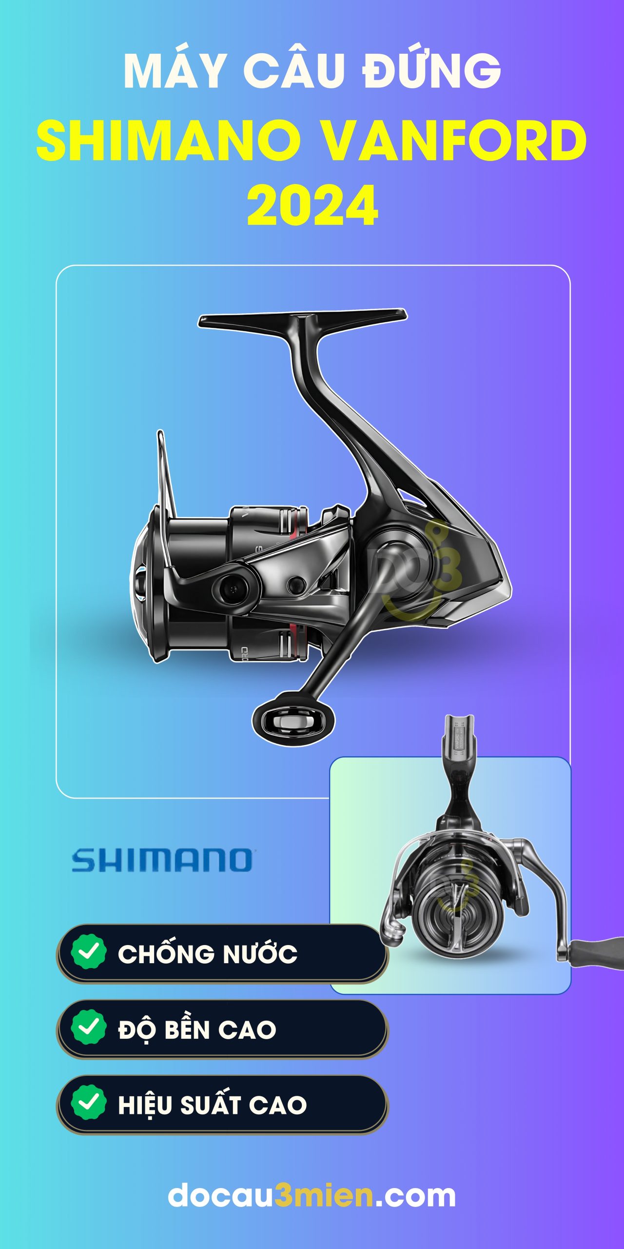 Công Dụng Máy Câu Đứng Shimano Vanford All New 2024