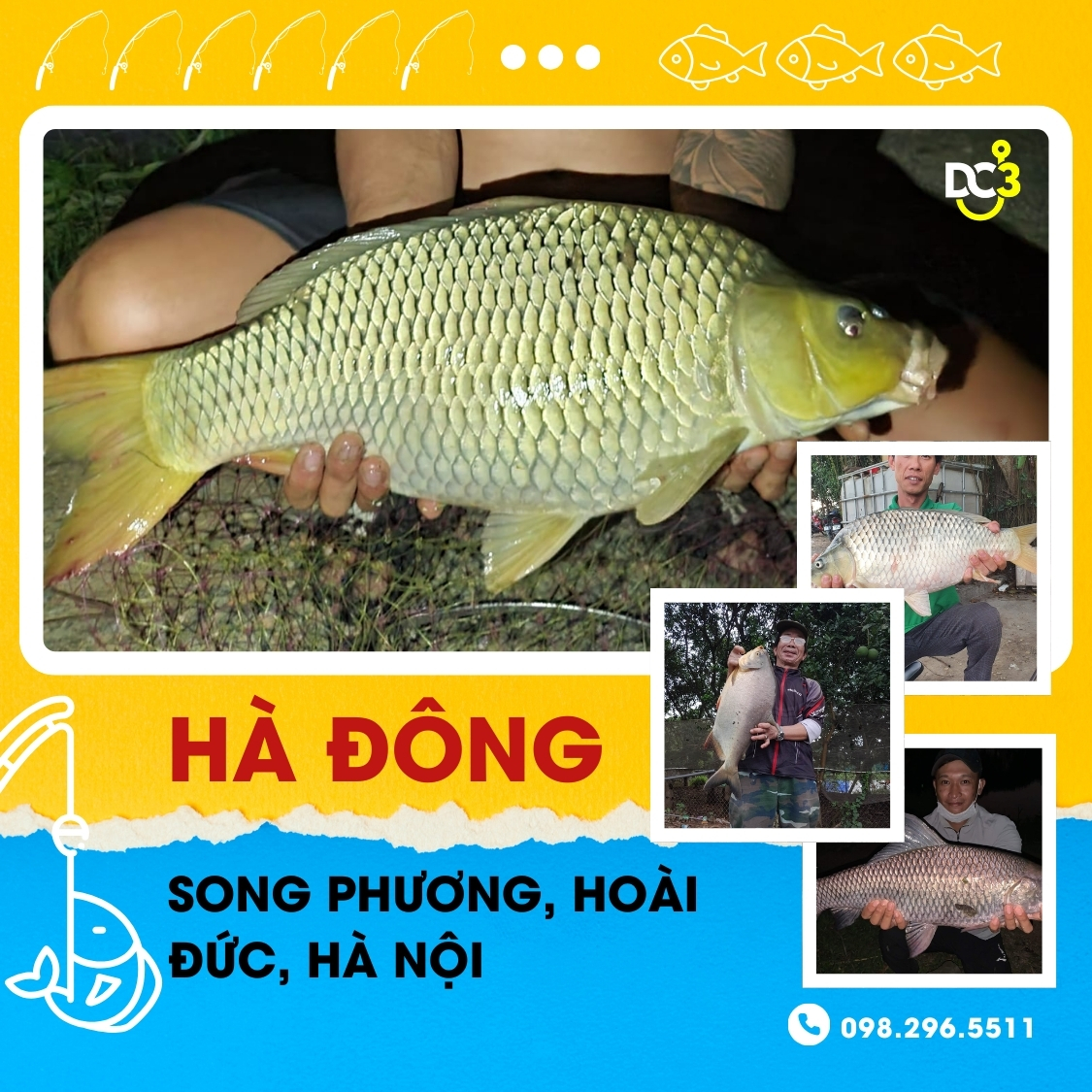 Hồ câu dịch vụ Hà Đông - Song Phương - Hoài Đức - Hà Nội